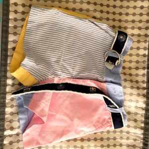 Infant Polo RL Color Block Shorts with belt Size 9 months